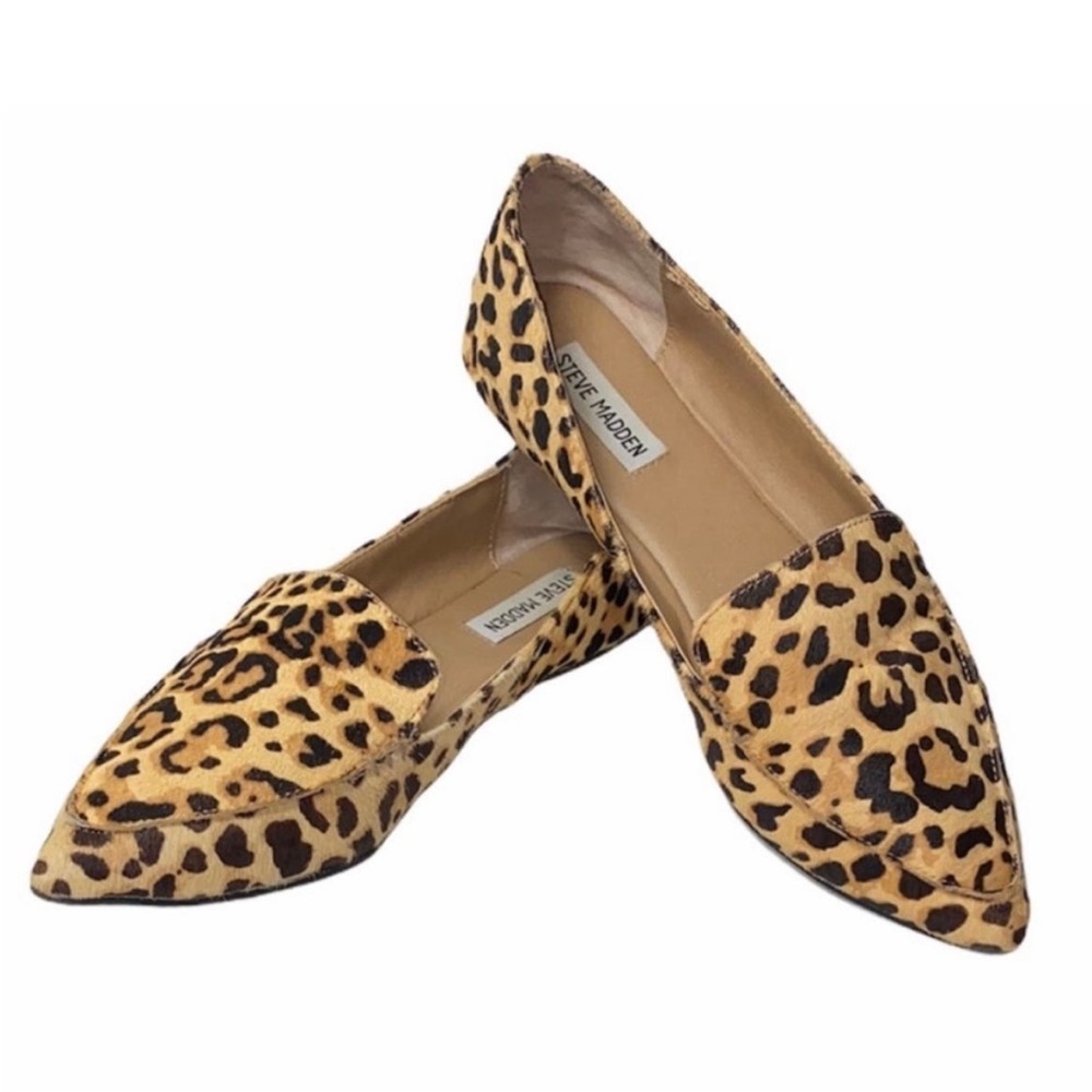 Steve Madden leopard flats